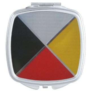 Medicine Wheel Square Compact mirror