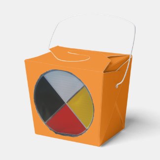 Medicine Wheel Take Out Favor Box