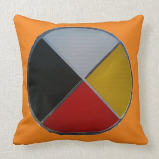 Medicine Wheel Throw Pillow