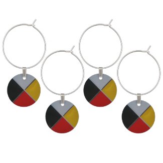 Medicine Wheel Wine Charm