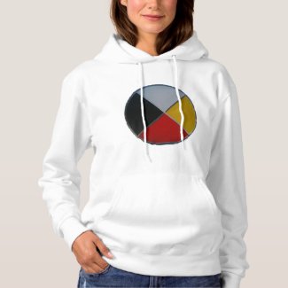 Medicine Wheel Women's Basic Hooded Sweatshirt