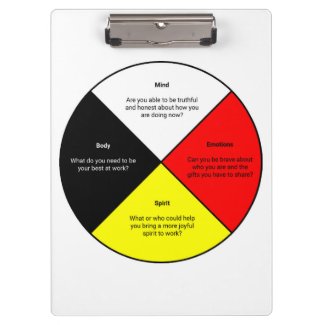 Medicine Wheel words Clipboard