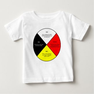 Medicine Wheel words T-Shirt (Baby)