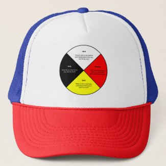 Medicine Wheel words Trucker Hat