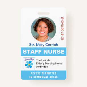 Medics ID Name Tag, Job Title and Logo Photo Badge
