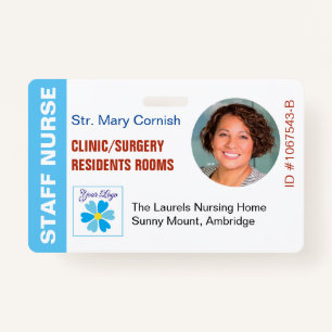 Medics ID Name Tag, Job Title & Logo Photo Badge