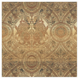 Medieval 12th Century Lions & Harpies Pattern Fabric