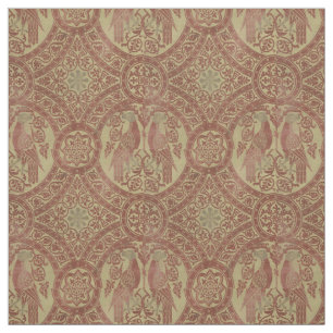 Medieval 14th Century Birds Pattern Fabric