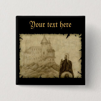 Medieval 2 Inch Square Button