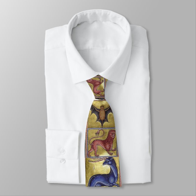 Medieval Aberdeen Bestiary Black Tie (Tied)