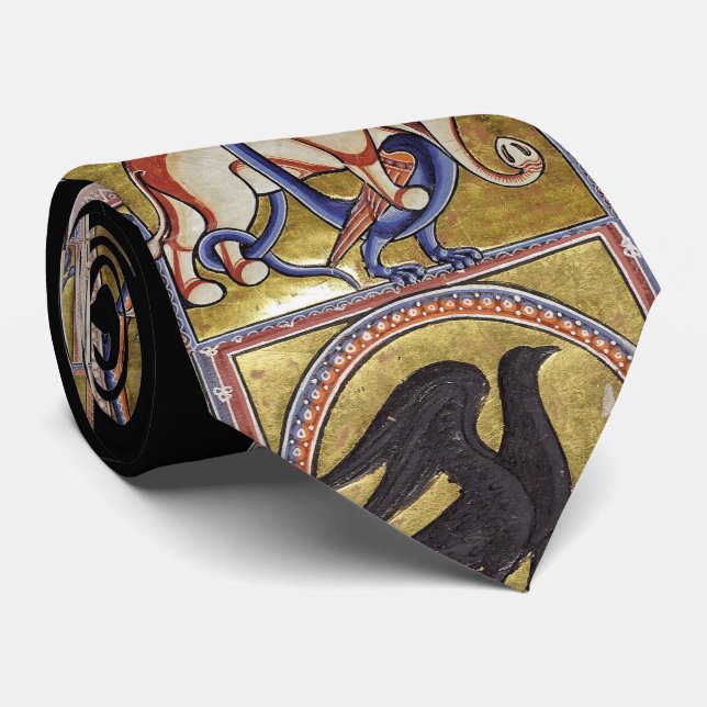 Medieval Aberdeen Bestiary Black Tie (Rolled)