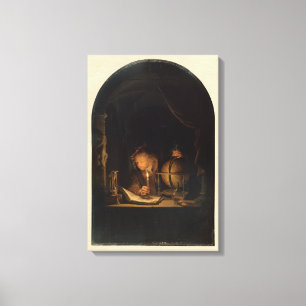Medieval Alchemist Philosopher Canvas Print