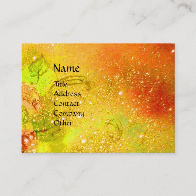 MEDIEVAL ALLEY BY NIGHT IN FLORENCE BUSINESS CARD (Front)