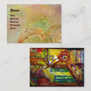 MEDIEVAL ALLEY BY NIGHT IN FLORENCE BUSINESS CARD