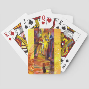 MEDIEVAL ALLEY BY NIGHT IN FLORENCE  PLAYING CARDS