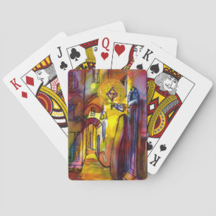 MEDIEVAL ALLEY BY NIGHT IN FLORENCE PLAYING CARDS