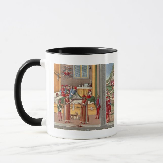 Medieval amputation scene mug (Left)