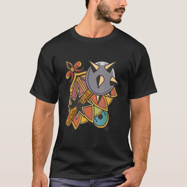 Medieval and Renaissance Fair Weapons T-Shirt (Front)