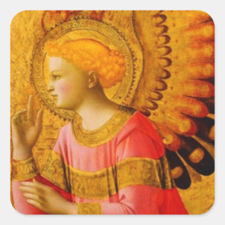 Medieval Angel Stickers for Sealing Envelopes