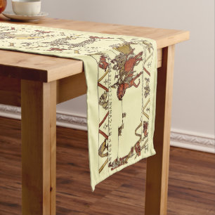 Medieval Anglo-Saxon The Bayeux Tapestry Long Table Runner