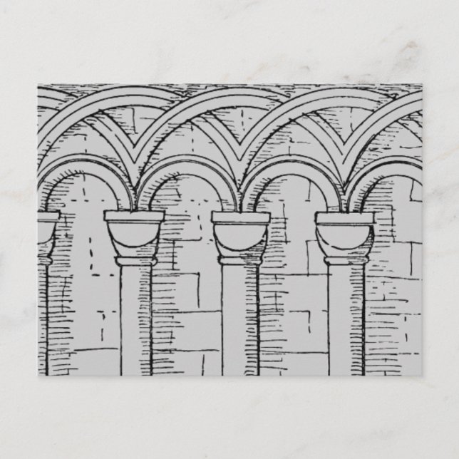 Medieval Architecture Postcard (Front)