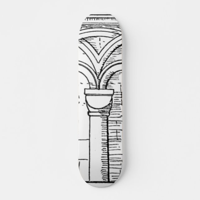 Medieval Architecture Skateboard (Front)
