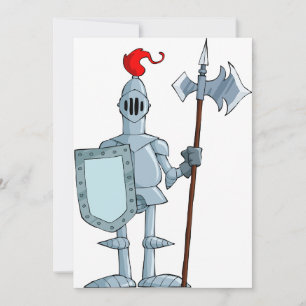 Medieval Armour Knight Character Invitation