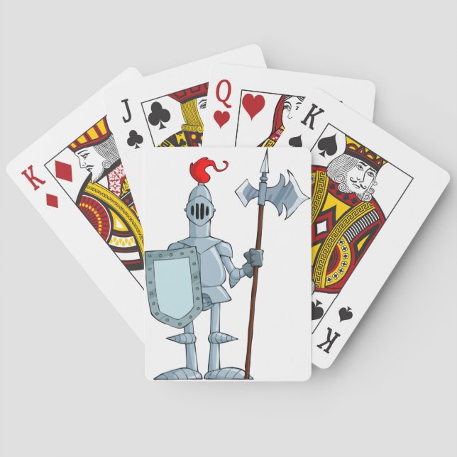 Medieval Armour Knight Character Playing Cards (Back)