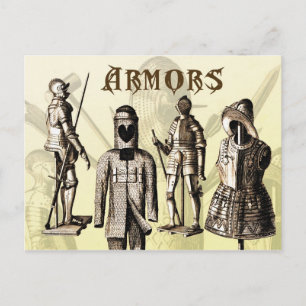 Medieval Armours Postcard