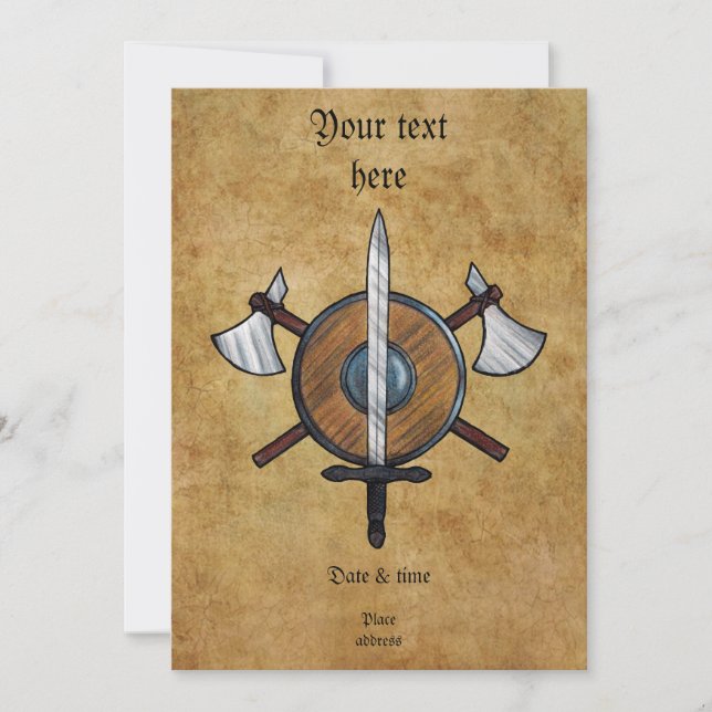 Medieval Arms Invitation (Front)