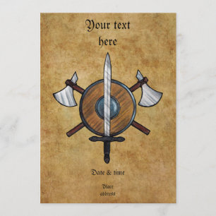 Medieval Arms Invitation
