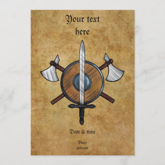 Medieval Arms Invitation