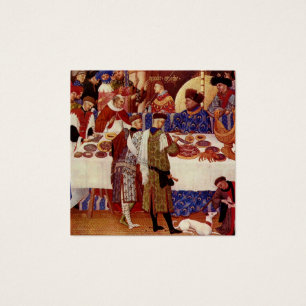 Medieval banquet illustration