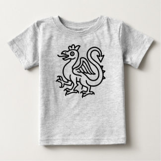 Medieval Basilisk Sigil Fantasy Heraldry Mythical  Baby T-Shirt