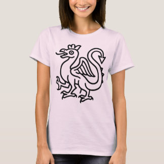 Medieval Basilisk Sigil Fantasy Heraldry Mythical  T-Shirt