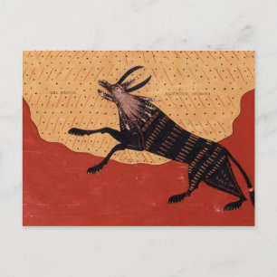 Medieval beast postcard