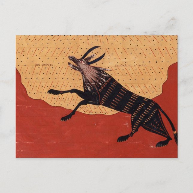 Medieval beast postcard (Front)
