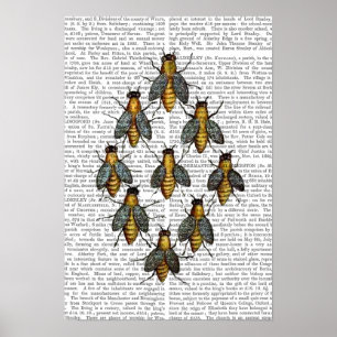 Medieval Bees Poster