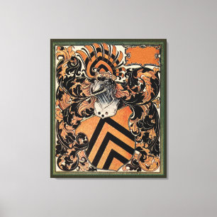 Medieval Belgian Coat of Arms Canvas Print