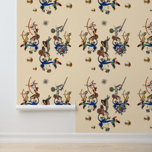 MEDIEVAL BESTIARY,Archer Killer Rabbits with Sword Wallpaper