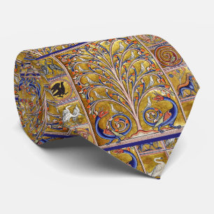 MEDIEVAL BESTIARY,BIRDS ON TREE OF LIFE,DRAGONS TIE