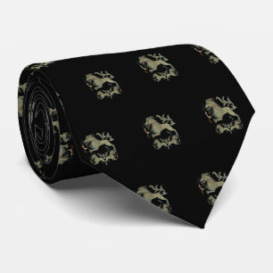 Medieval Bestiary Black Switzerland Tie
