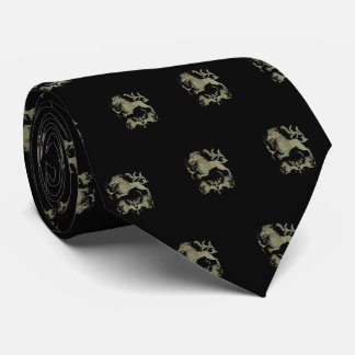 Medieval Bestiary Black Switzerland Tie