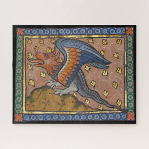 Medieval Bestiary Dragon c. 1270 Jigsaw Puzzle
