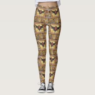 MEDIEVAL BESTIARY,FLYING BAT,FOREST ANIMALS LEGGINGS
