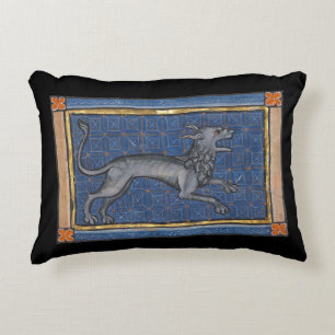 Medieval Bestiary Hyena c. 1270 Accent Pillow