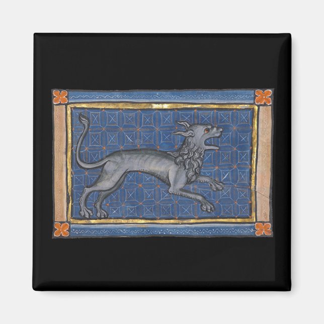 Medieval Bestiary Hyena c. 1270 Magnet (Front)