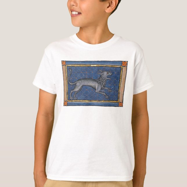 Medieval Bestiary Hyena c. 1270 T-Shirt (Front)