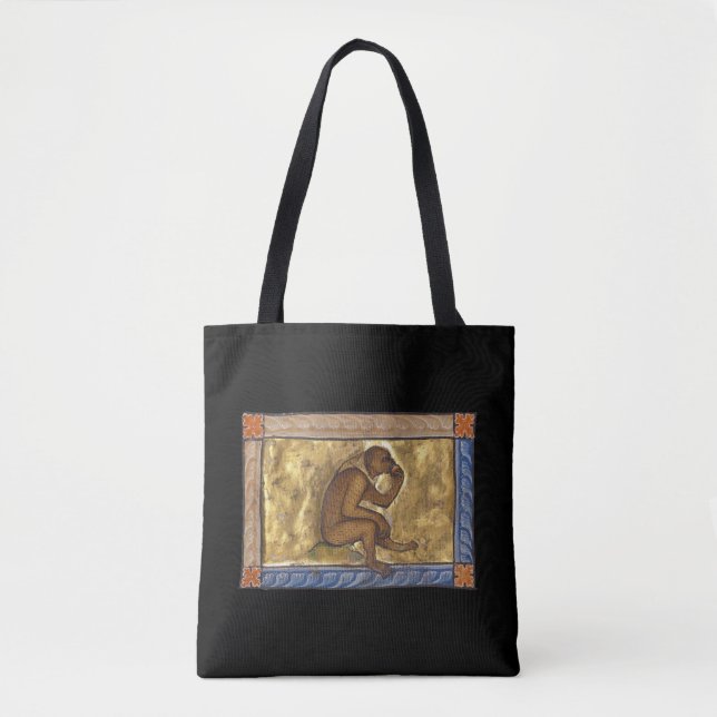 Medieval Bestiary Monkey c. 1270 Tote Bag (Front)