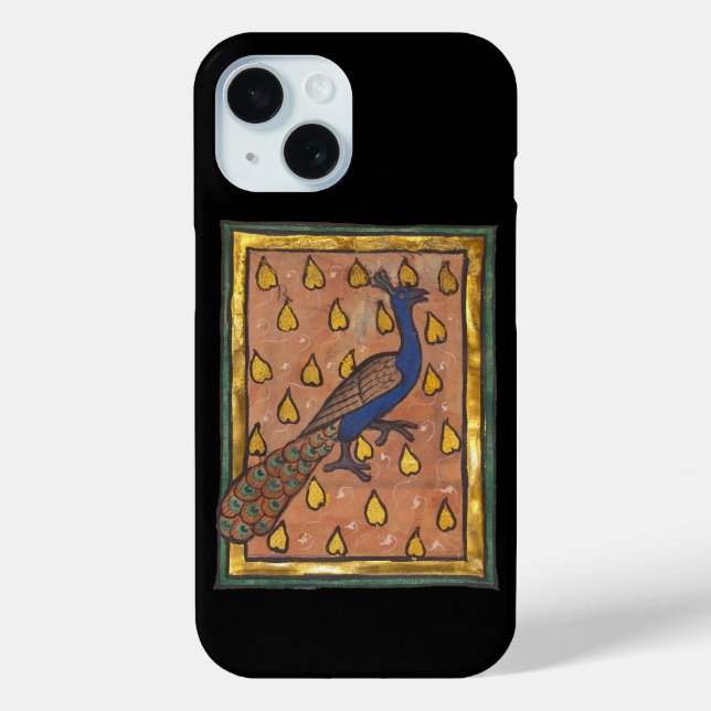 Medieval Bestiary Peacock c. 1270 Case-Mate iPhone Case (Back)